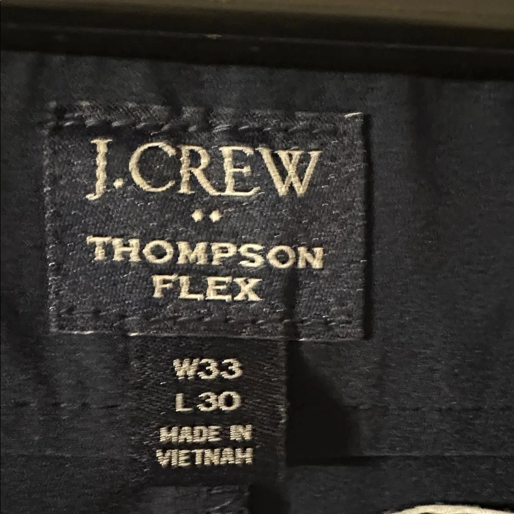 J. Crew Men's Navy Blue Dress Pants Thompson Flex tapered